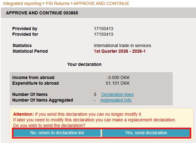 Screenshot of message when approving multi import in IDEP.