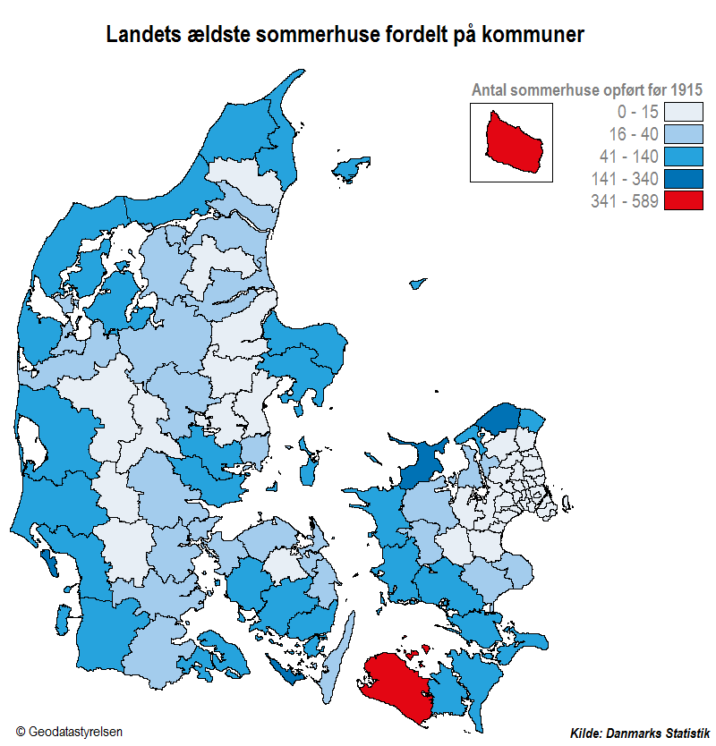 Sommerhuse opført før 1915