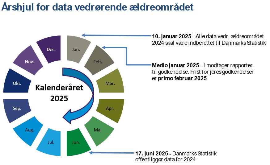 Årshjul for ældredokumentationen - grafik